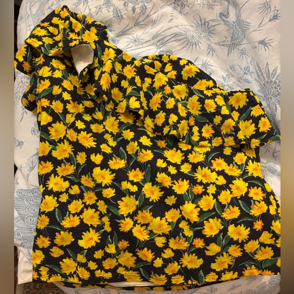 Anthropologie Maeve One Shoulder Ruffle Top NWT Sz M - Picture 5 of 5